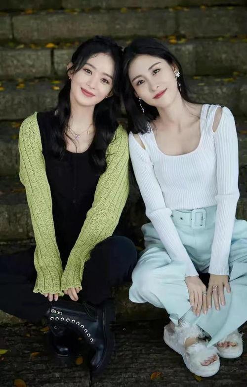 女明星网红合拍图片高清,高清美照引网友热议
